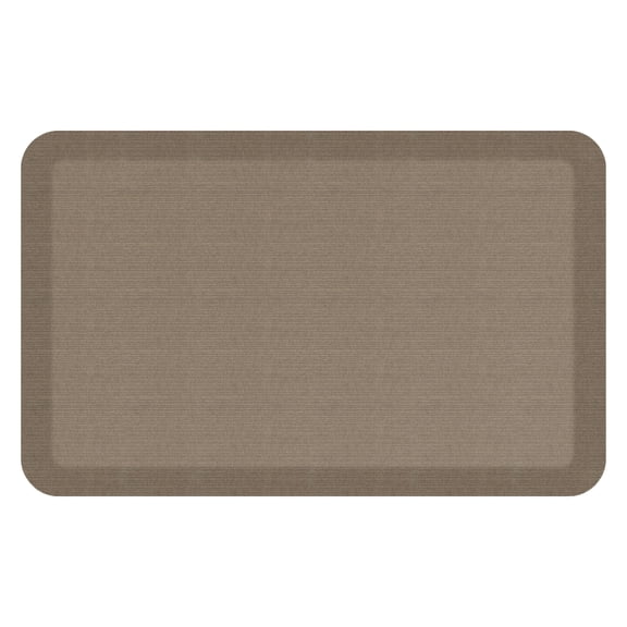 GelPro Contemporary Traditional Kitchen Mat, 20" x 32", Grasscloth Brown