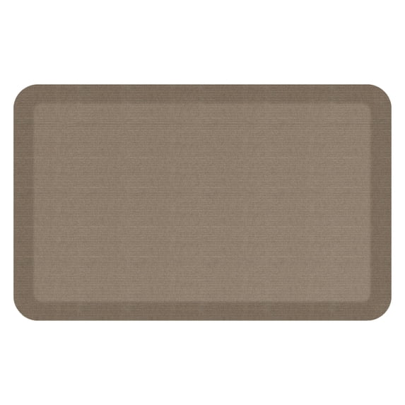 GelPro Contemporary Traditional Kitchen Mat, 20" x 32", Grasscloth Brown