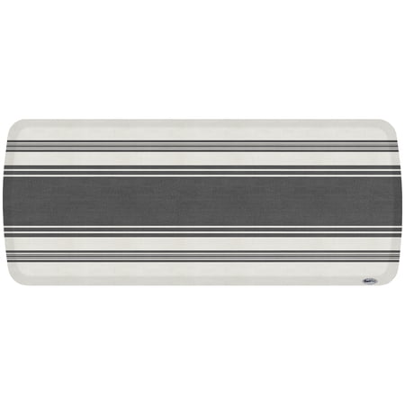 GelPro Contemporary/Traditional Stripes Gray/White Kitchen Mat, 20 in x 48 in