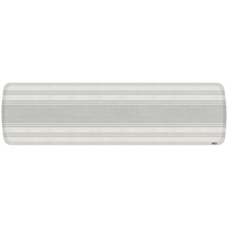 GelPro Contemporary/Traditional Stripes Gray/White Kitchen Mat, 20 in x 72 in