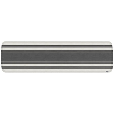 GelPro Contemporary/Traditional Stripes Gray/White Kitchen Mat, 20 in x 72 in