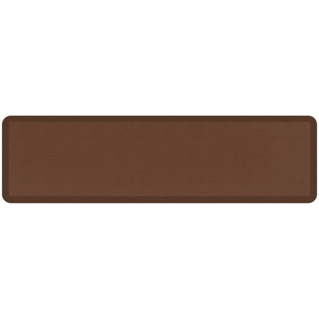 GelPro Contemporary/Traditional/Transitional Grasscloth Brown Kitchen Mat, 20 in x 72 in