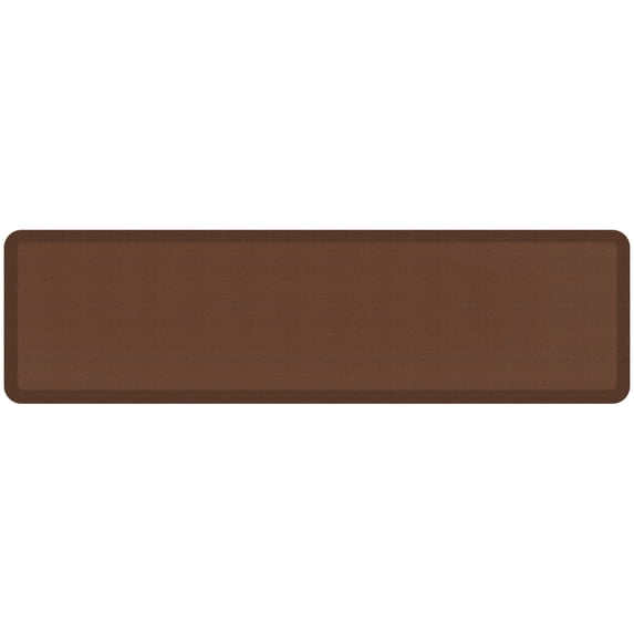GelPro Contemporary/Traditional/Transitional Grasscloth Brown Kitchen Mat, 20 in x 72 in
