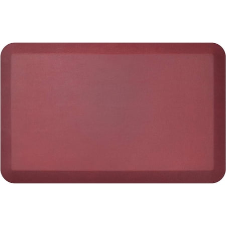 GelPro ContemporaryTraditional Kitchen Mat, 20" x 32", Leather Grain Red