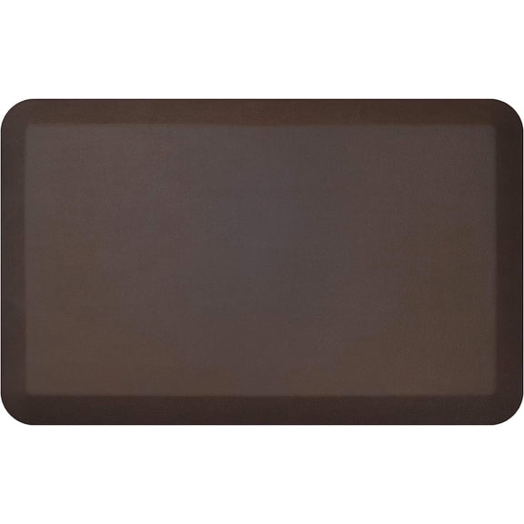GelPro Designer Comfort Collection Traditional Kitchen Mat, 20" x 32", Leather Grain Truffle