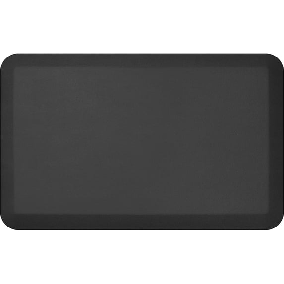GelPro Designer Comfort Leather Grain Kitchen Floor Mat, 20" x 32", Black