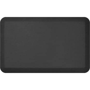 GelPro Designer Comfort Leather Grain Kitchen Floor Mat, 20" x 32", Black