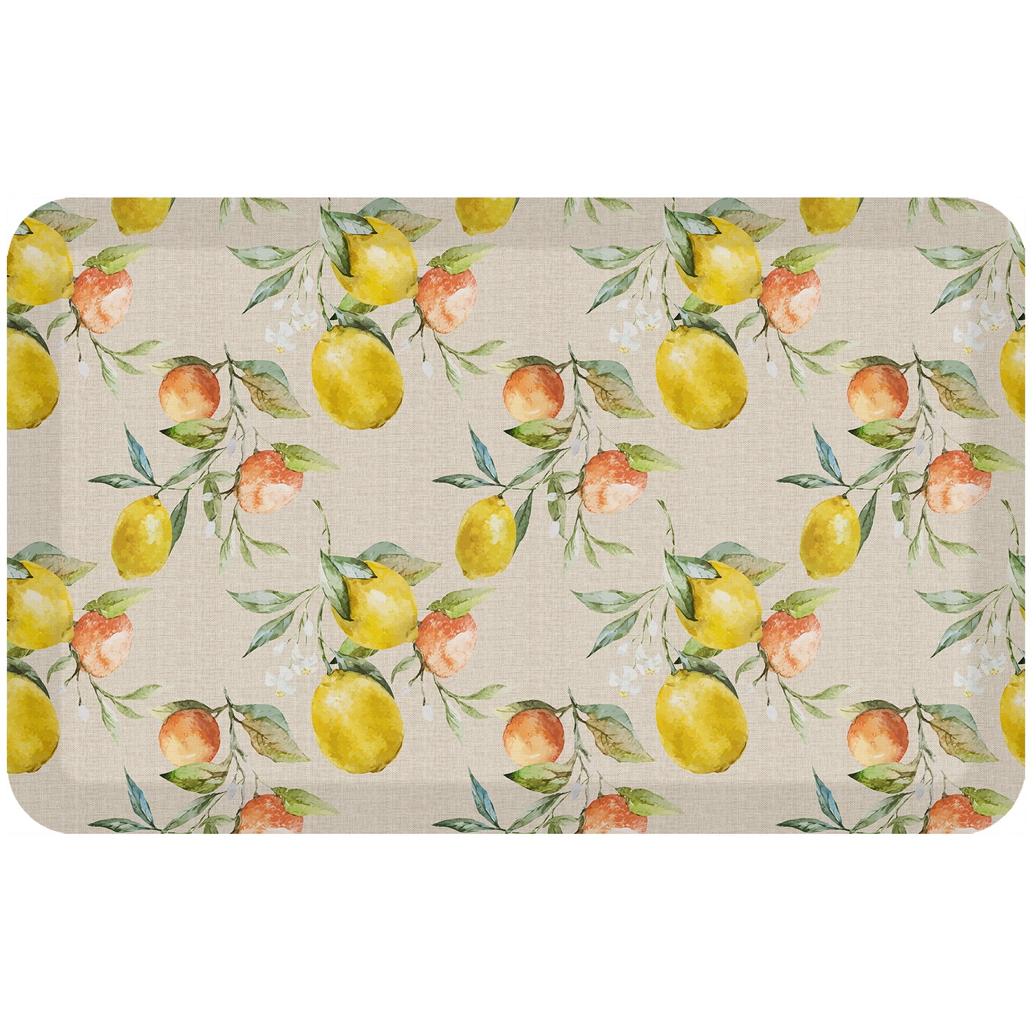 36 X 20 Pvc Fruit Slice Anti-fatigue Kitchen Floor Mat - J&v Textiles :  Target