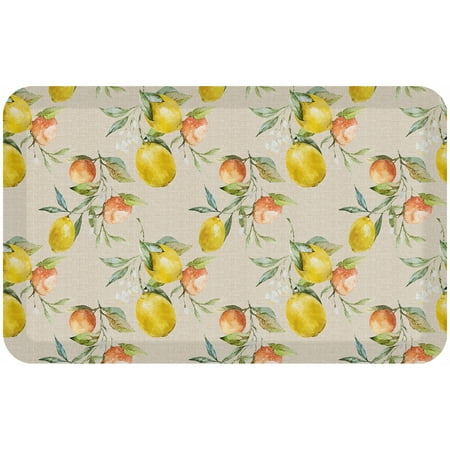 GelPro Designer Comfort Summer Citrus Kitchen Floor Mat, 20x 32