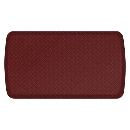 GelPro Elite Anti-Fatigue Gel + Foam Kitchen Comfort Floor Mat - 20x36" - Basketweave Cranberry