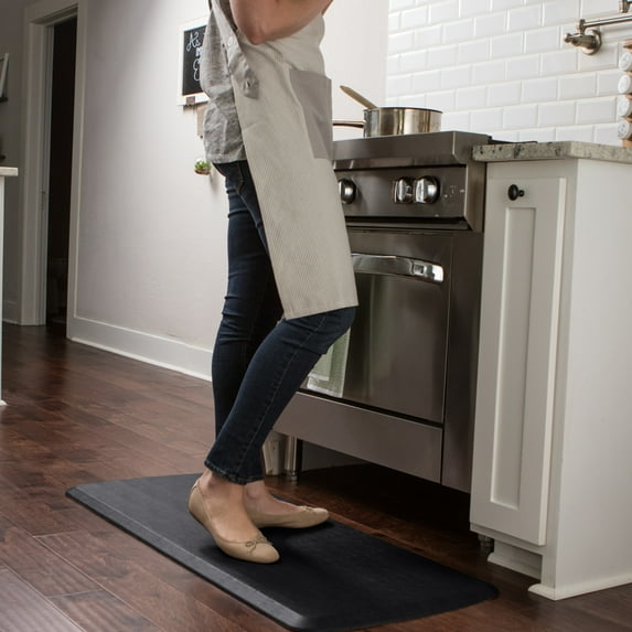 GelPro Elite Anti-Fatigue Kitchen Mat 20x48 Vintage Leather Slate