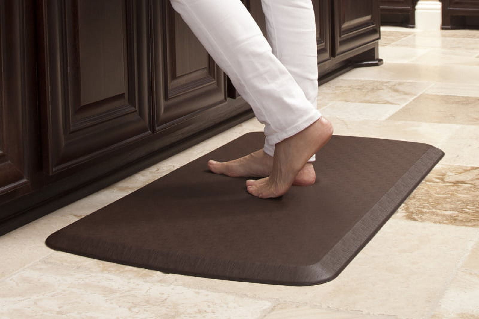 GelPro Elite Premium Gel + Foam 3/4 Thick Anti-Fatigue Floor  Mat-Grasscloth-Java, 20 x 72