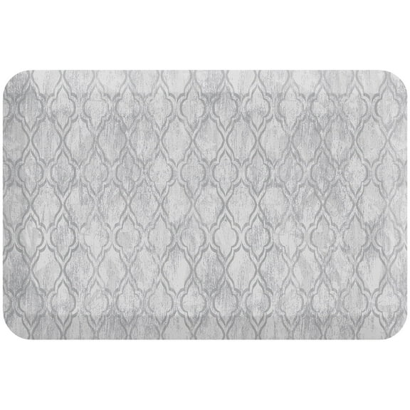 GelPro Kitchen Foam Mat Antiqued , 20" x 30", Lattice Grey