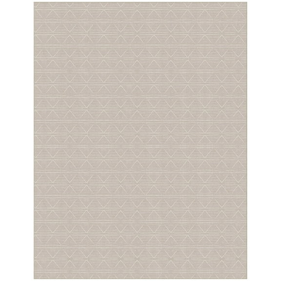 GelPro Nevermove Machine-Washable Area Rug with Non-Slip Gelly Grippers, 7'7"x 10', Beckham Flax , Easy To Clean