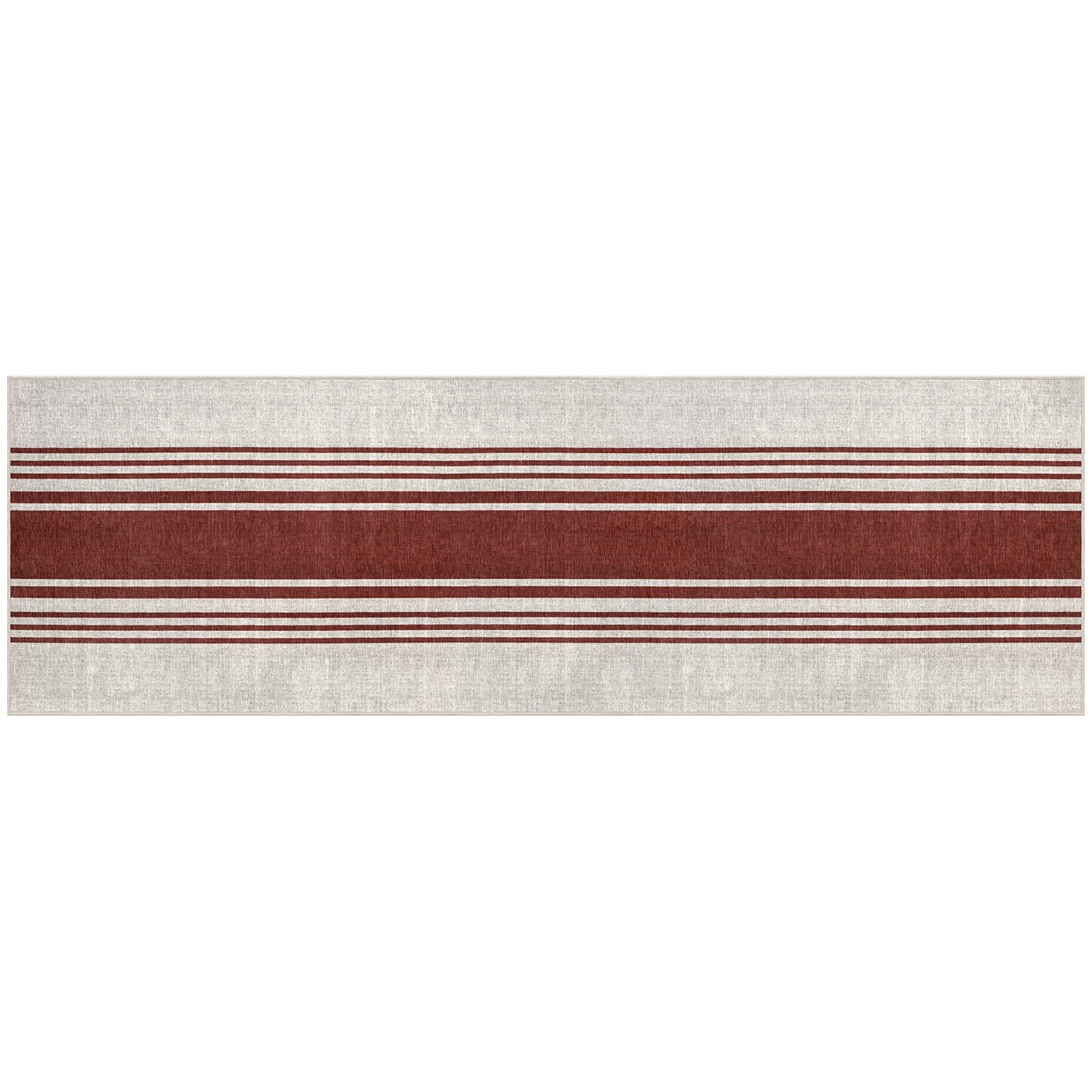 GelPro Nevermove MachineWashable Farmhouse Kitchen Runner Rug, Red, 24