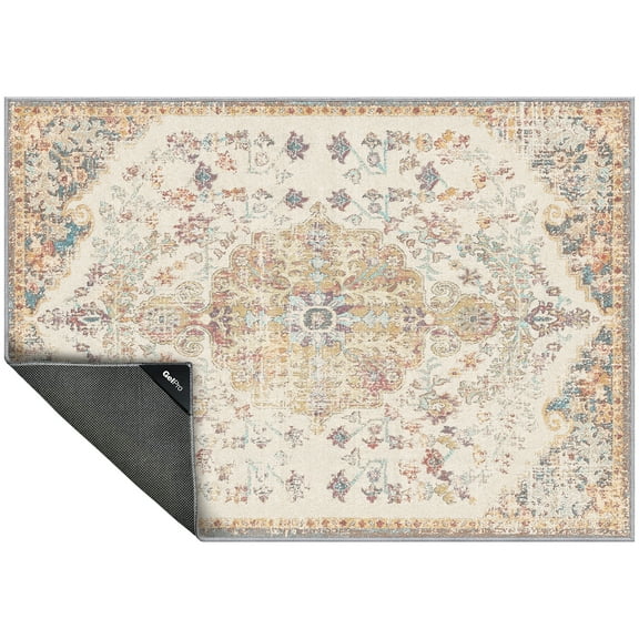 GelPro Nevermove Machine-Washable Kitchen Rug, 24"x34" Taryn Sunny Citrus