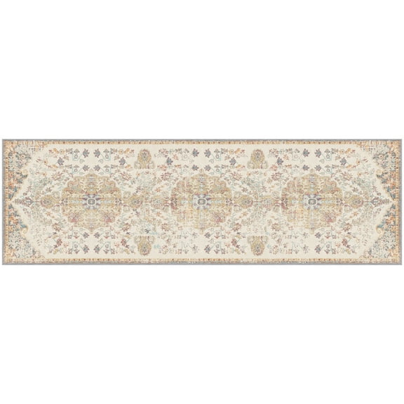 GelPro Nevermove Machine-Washable Kitchen Rug, 24"x76" Taryn Sunny Citrus