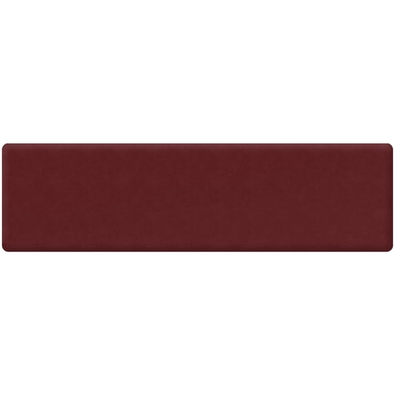 GelPro NewLife Anti-Fatigue Kitchen Runner Comfort Floor Mat-20x72-Leather Grain, Cranberry