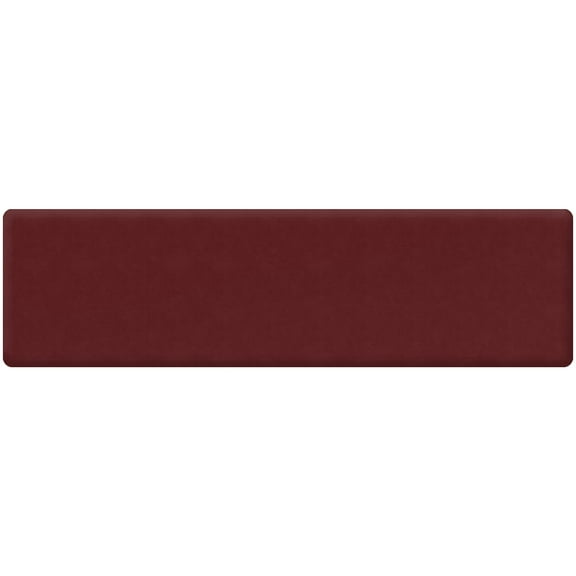 GelPro NewLife Anti-Fatigue Kitchen Runner Comfort Floor Mat-20x72-Leather Grain, Cranberry