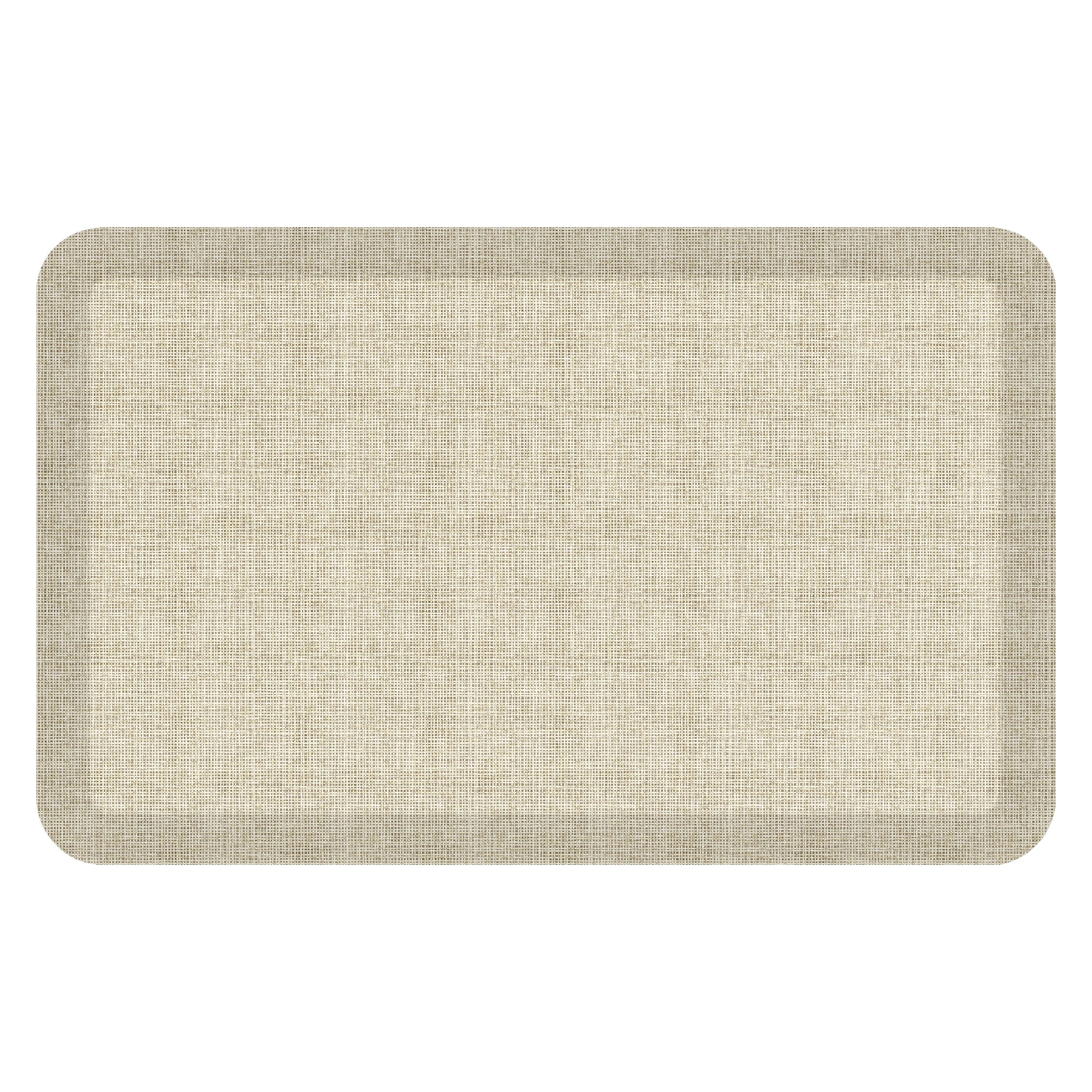 Antique White Tweed Comfort Kitchen Floor Mat 20x32
