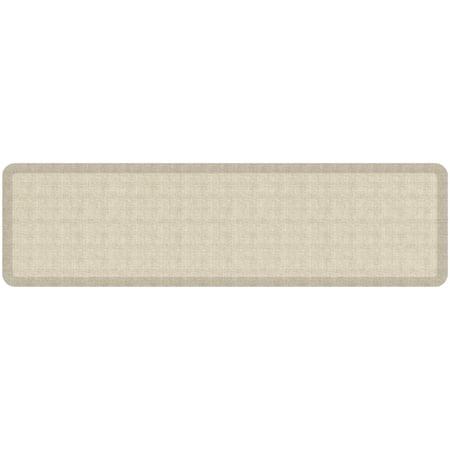 GelPro NewLife Designer Comfort Kitchen Floor Mat 30x108 Tweed Antique White