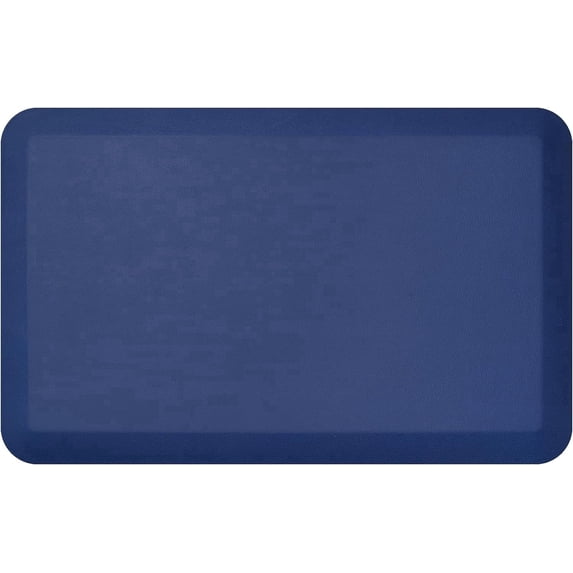 GelPro NewLife Leather Grain Blue Kitchen Mat, 20" x 32"