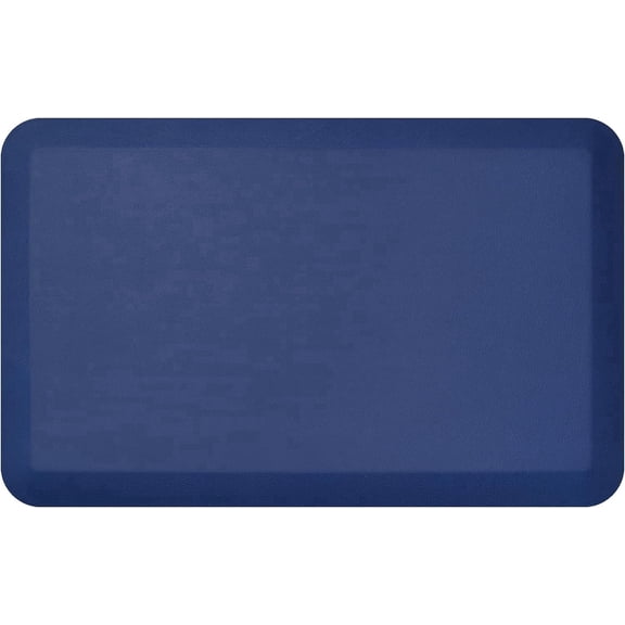 GelPro NewLife Leather Grain Blue Kitchen Mat, 20" x 32"