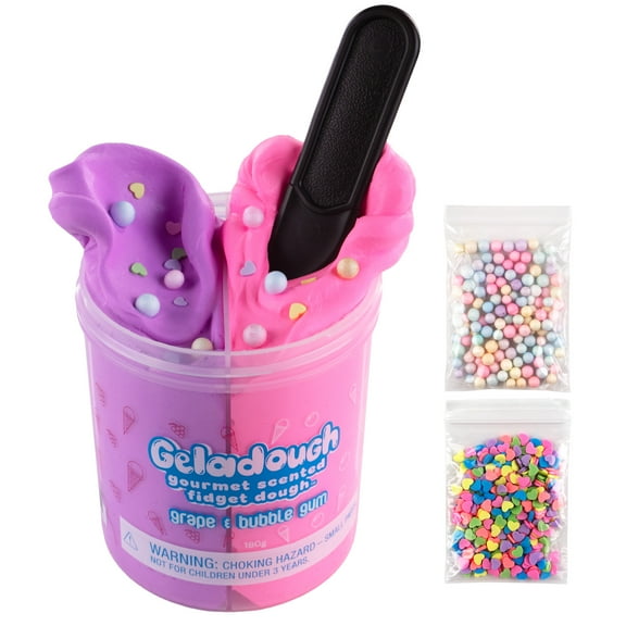 Geladough (Grape & Bubble Gum) - Gourmet Scented Sensory Fidget Dough
