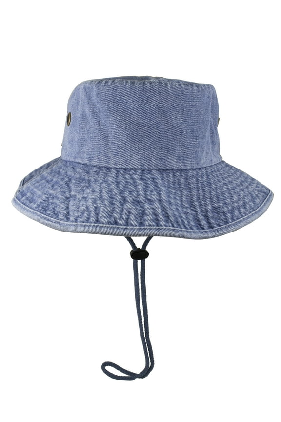 100% Cotton Stone-Washed Safari Booney Sun Hats Caps Adult Size.