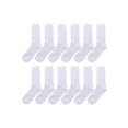 thumbnail image 1 of Gelante 12 Pairs Men's Cotton Fashion Casual Crew Dress Socks-Ribbed White, 1 of 2