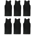 thumbnail image 1 of Gelante 6-Pack Cotton Adult Men's Basic Undershirt Tank Top Athletic Sleeveless Tee, 1 of 5