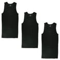 thumbnail image 1 of Gelante Adult Men's Basic Tank Top Athletic Sleeveless Shirt- 3 Pcs Black 3XLarge, 1 of 5