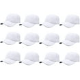 thumbnail image 1 of Gelante Adult Plain Baseball Hat Cap Adjustable Back Strap 12 Pack, 1 of 6