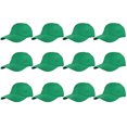 thumbnail image 1 of Gelante Adult Plain Baseball Hat Cap Adjustable Back Strap 12 PackKelly Green, 1 of 5