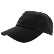 Gelante Adult Unisex Baseball Hat Cap 100% Cotton Plain Blank Adjustable Size. Black