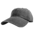 thumbnail image 1 of Gelante Adult Unisex Baseball Hat Cap 100% Cotton Plain Blank Adjustable Size. Denim Black, 1 of 3
