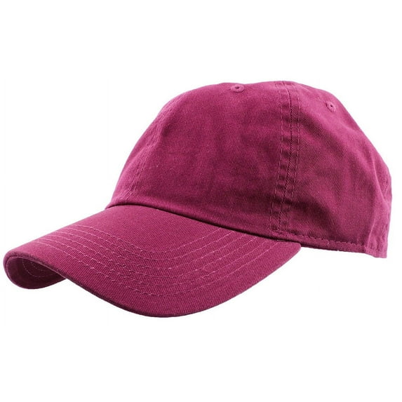 Gelante Adult Unisex Baseball Hat Cap 100% Cotton Plain Blank Adjustable Size. Fuchisa
