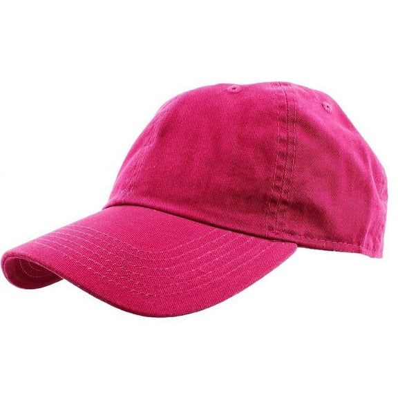 Gelante Adult Unisex Baseball Hat Cap 100% Cotton Plain Blank Adjustable Size. Hot Pink