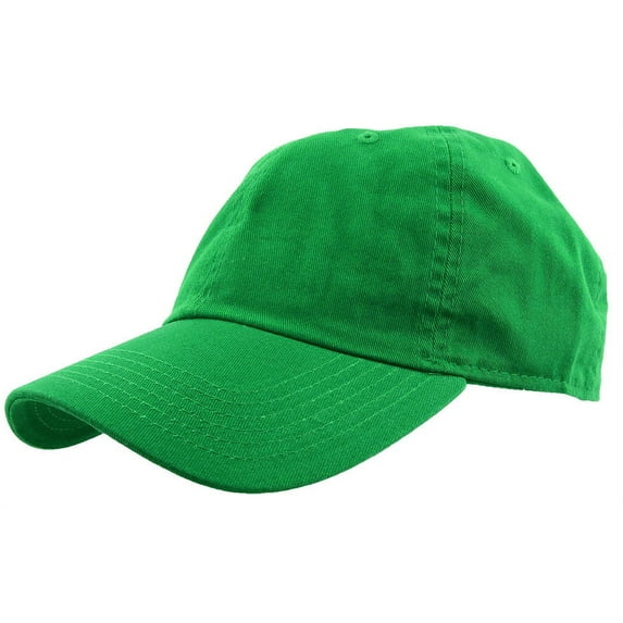Gelante Adult Unisex Baseball Hat Cap 100% Cotton Plain Blank Adjustable Size. Kelly Green