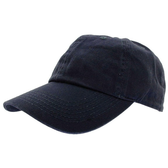Gelante Adult Unisex Baseball Hat Cap 100% Cotton Plain Blank Adjustable Size. Navy