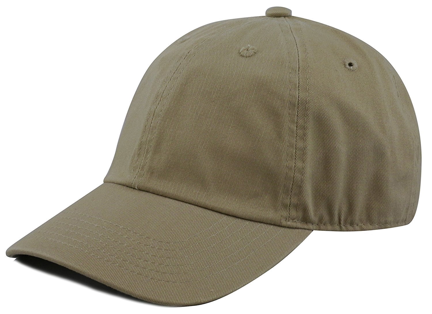 Unisex Khaki Baseball Toggle Cap Classic Imported Adjustable Plain Hat Baseball Cap for Men Women Adjustable Cotton Trucker Hats  main image 3