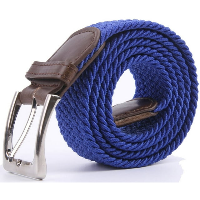 Gelante Adult's Canvas Elastic Fabric Woven Stretch Braided Belts ...