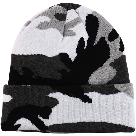 Gelante Beanie Hat Men Women Classic Knit Cuffed Plain Cap - City Camo