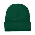 thumbnail image 1 of Gelante Beanie Hat Men Women Classic Knit Cuffed Plain Cap - Hunter Green, 1 of 1
