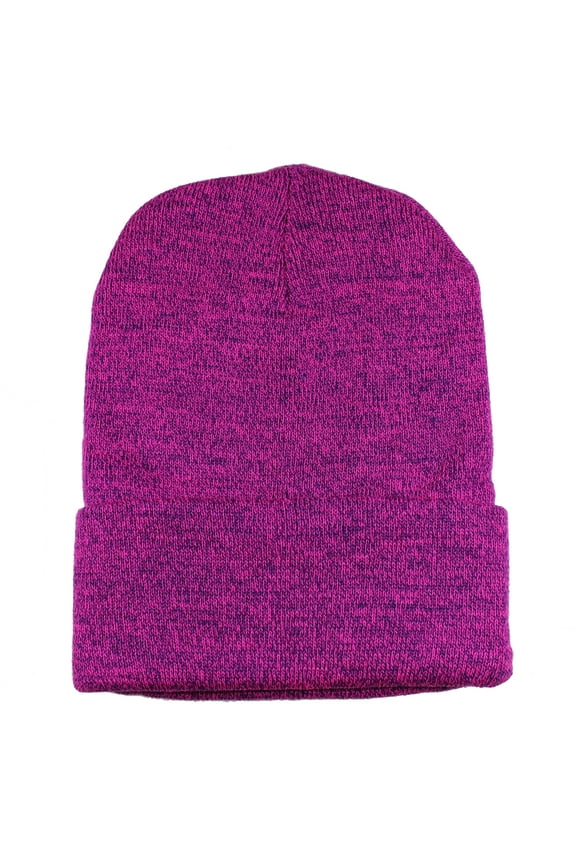 Beanie Hat Men Women Classic Knit Cuffed Plain Skull Cap.Wine