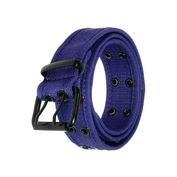 Gelante Canvas Double Grommet Hole Belt - Royal Blue, XL