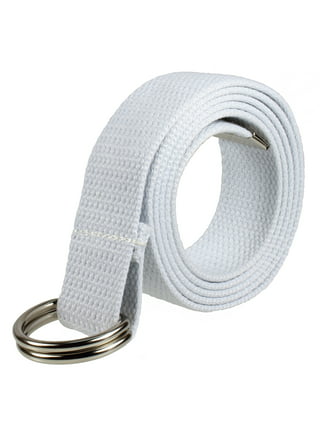 WHIPPY Nylon Belt for Men Women, Canvas Web Belt with Double D Ring Buckle