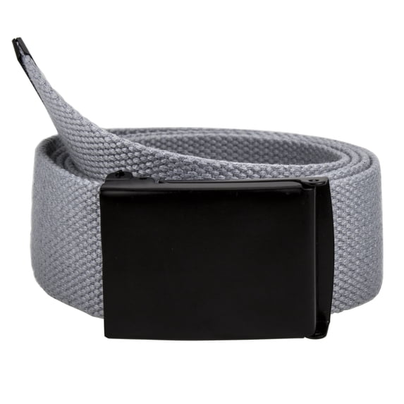 Gelante Fully Adjustable Canvas Web Belt with Black Flip Top Buckle 50'' Long