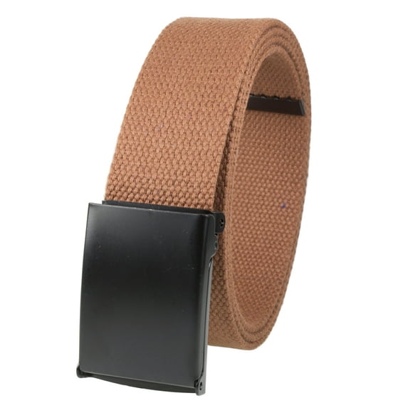 Gelante Fully Adjustable Canvas Web Belt with Black Flip Top Buckle 50'' Long
