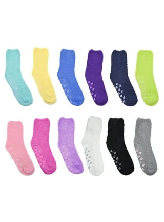 JeashCHAT Women Winter Thick Slipper Socks With Grippers Non Slip Warm  Fuzzy Socks